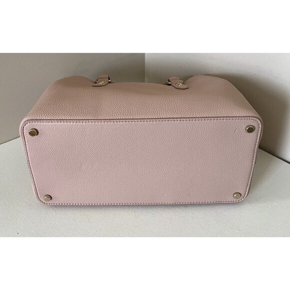 New Kate Spade Larchmont Avenue Evangelie Satchel Pebble Leather Warm Vellum - Picture 5 of 7